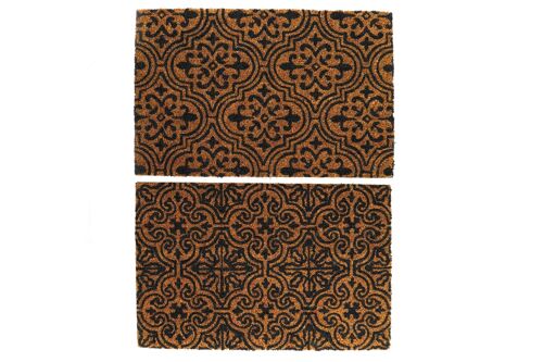 Coir Doormat Serenity Tile Design 40x60cm