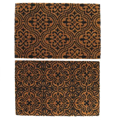 Coir Doormat Serenity Tile Design 40x60cm