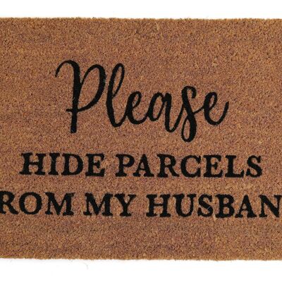 Pakete vor Husband Coir Doormat verstecken