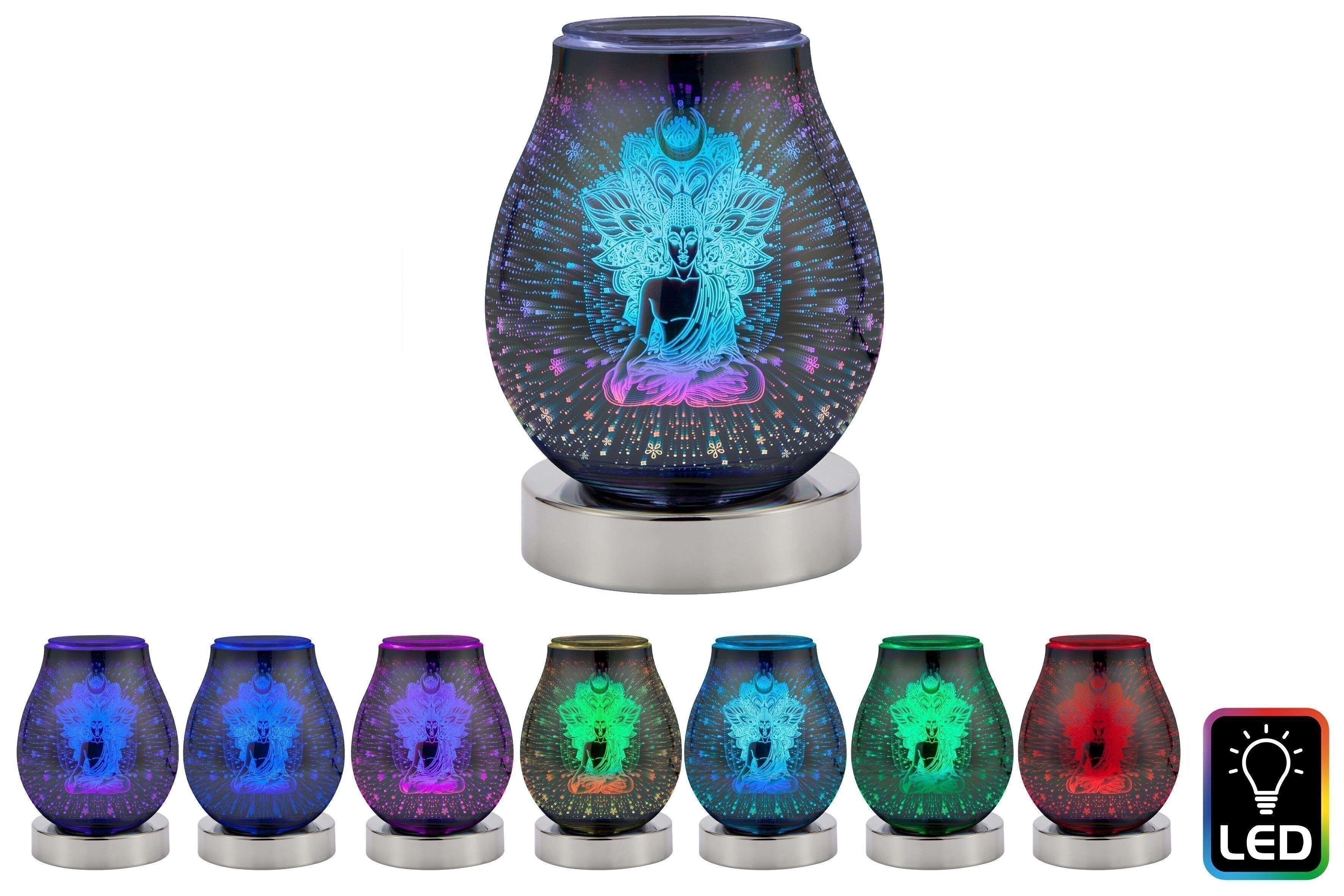 Ovaler LED-Ölbrenner Buddha