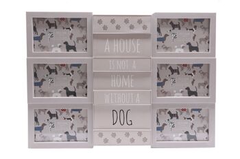 Six cadres photo pour chiens de 10,2 x 15,2 cm.