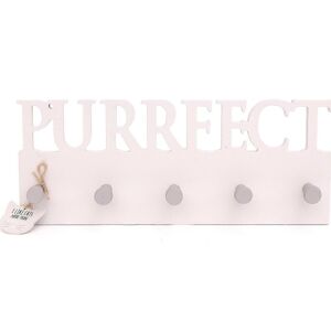 Support mural en bois pour chat Purrfect 5 crochets