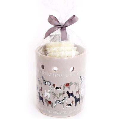 Pet Dog Design Oil Burner with Wax Melts