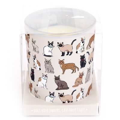 Pet Cat Design Candle Pot 17cm