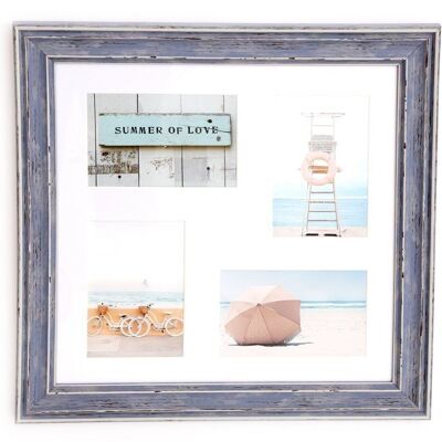 Cadre Multi Photo Bord de Mer 40cm