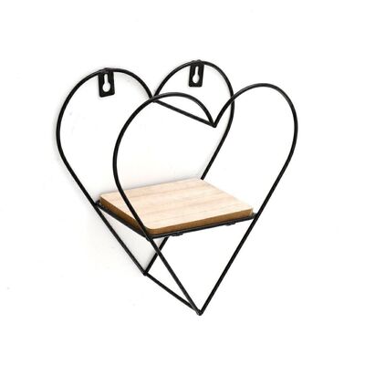 Etagère Murale Fil Coeur 23cm