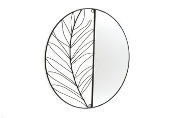 Miroir mural feuille en métal Synergy 50cm