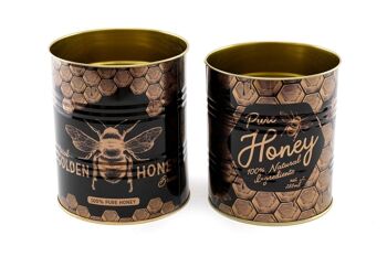 Ensemble de 2 boîtes de rangement pour abeilles
