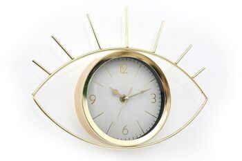 Horloge Oeil Couleur Dorée 30cm