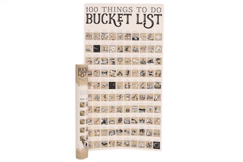 Bucket List Scratch Poster 74cm