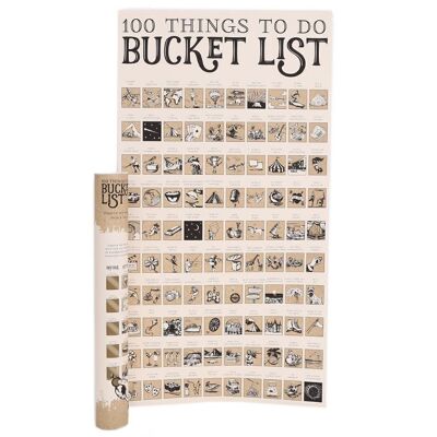 Bucket List Rubbelposter 74cm