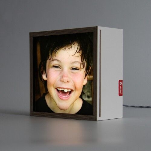 Boîte photo lumineuse personnalisable 15x15 cm