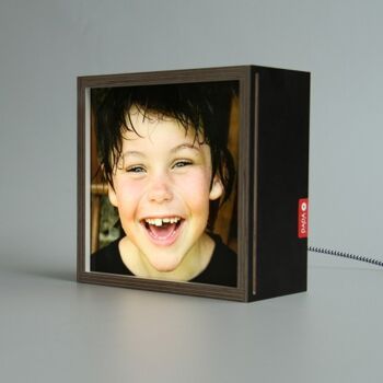 Boîte photo lumineuse personnalisable 15x15 cm 3