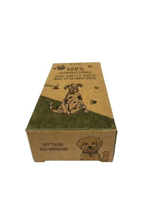 Compostable Dog Waste Bags | 1 Pack - 60 Large Bags