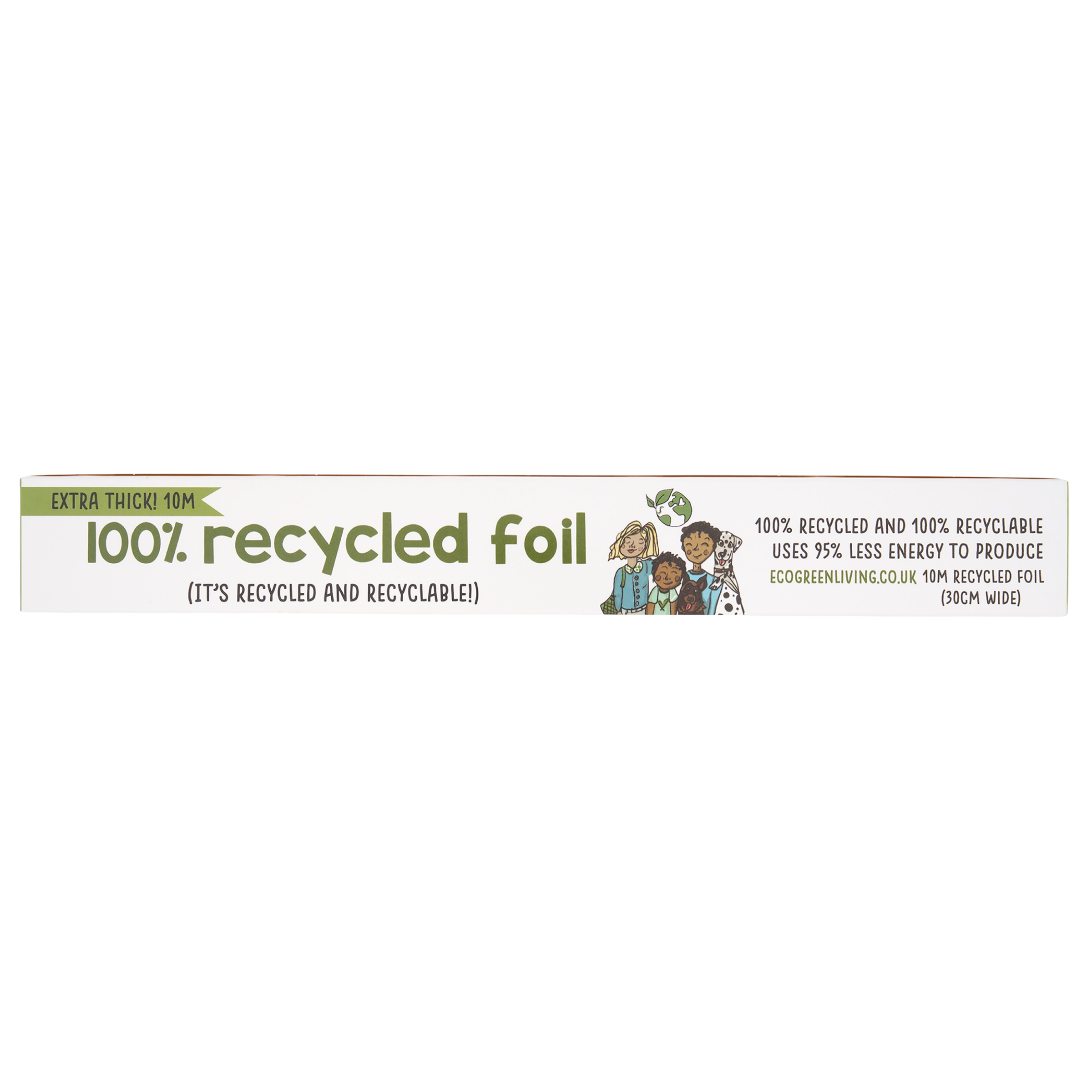 100 % recycelte Aluminiumfolie - 30cm x 10m