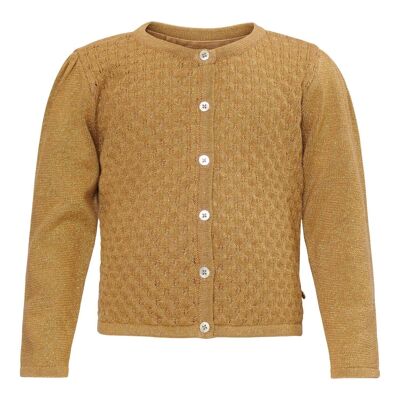 Whisper Short Cardigan - Dunkelgold