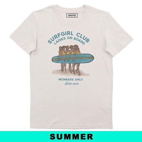 T-shirt Surfgirl Club - Dessin Vintage Surf 🏄‍♂️