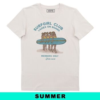 T-shirt Surfgirl Club - Dessin Vintage Surf 🏄‍♂️ 1