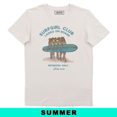Camiseta Surfgirl Club - Dibujo de surf vintage 🏄‍♂️