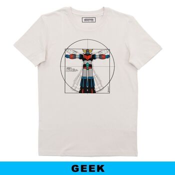T-shirt Goldo De Vitruve - Mashup Grendizer Da Vinci 1