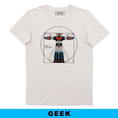 Vitruvian Goldo T-shirt - Mashup Grendizer Da Vinci