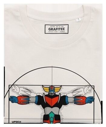 T-shirt Goldo De Vitruve - Mashup Grendizer Da Vinci 2