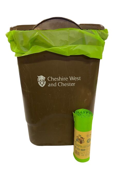 60L Compostable Waste Bags | 1 Roll of 10 Bags | Eco Green Living