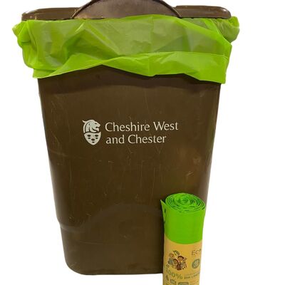 Bolsas para residuos compostables 60L | 1 rollo de 10 bolsas | Vida ecológica