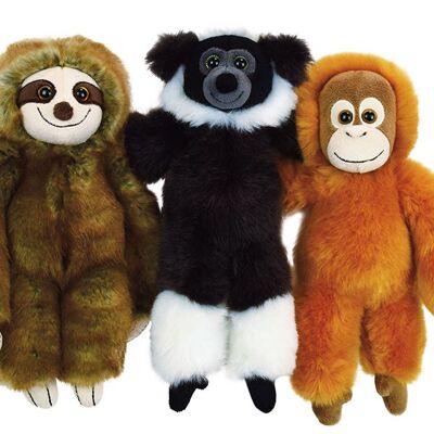 Toodoo monkey soft toy, 25 cm, 3 assorted models, with tag