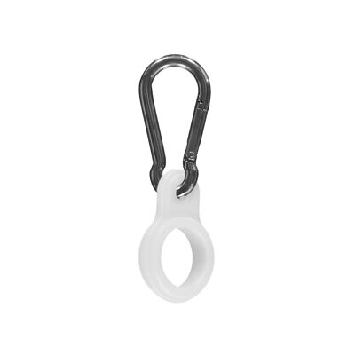 MONO WHITE CARABINER ⎜ carabiner for thermos flask • water bottle • reusable drinking bottle