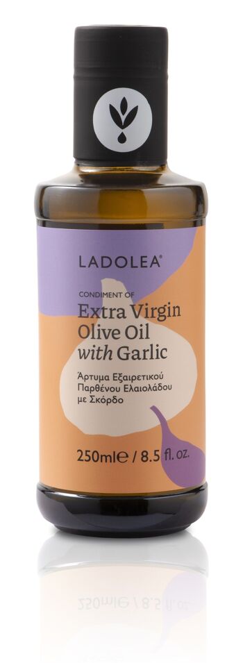 Huile d'olive extra vierge à l'ail
Verre 250ml 1