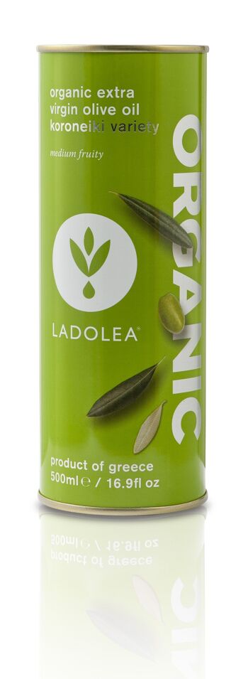 Huile d'olive extra vierge biologique, fruité moyen - Variété unique Koroneiki, boîte de 500 ml 4