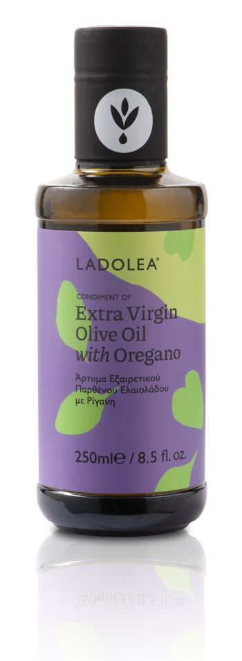 Huile d'olive extra vierge avec verre d'origan 250 ml 2