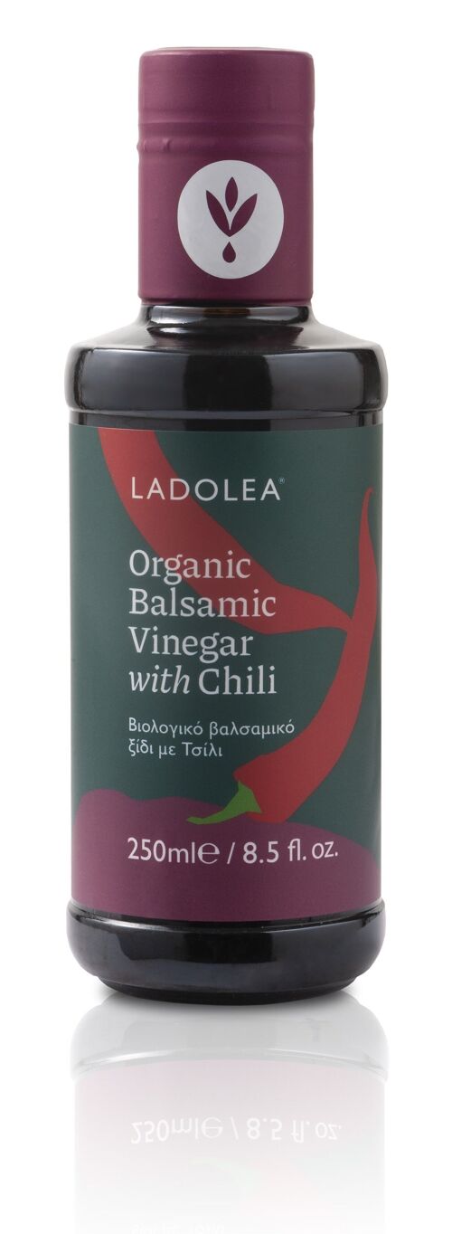 Organic Balsamic Vinegar with Chili 250ml Glass