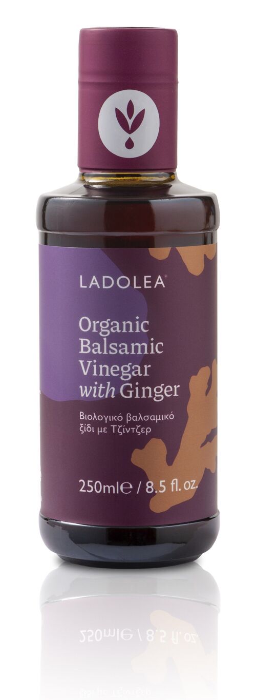 Organic Balsamic Vinegar with Ginger
250ml Glass