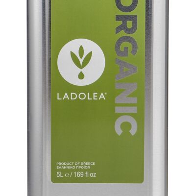 Aceite de Oliva Virgen Extra Ecológico, Frutado Medio - Monovarietal Koroneiki, Lata 5Lt