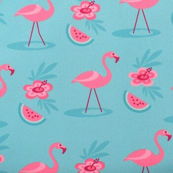 Lot de 2 UltraBib - Flamants Roses et Turquoise Uni 9