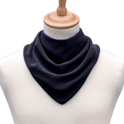 Neckerchief style dribble bib - Charcoal Black