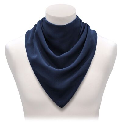 Grand bavoir dribble style foulard - Marine