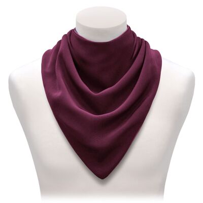 Large neckerchief style dribble bib - Burgundy