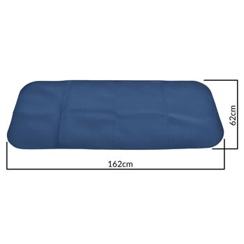 Matelas à langer adulte bleu acier/noir 4