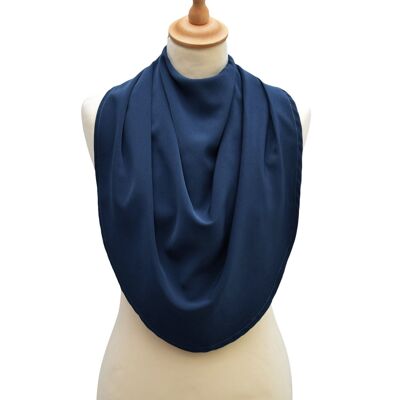 Pashmina protector de ropa estilo bufanda - Azul marino