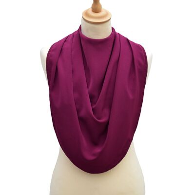 Pashmina scarf style clothing protector - Burgundy