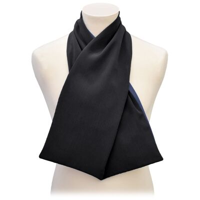 Protettore per abbigliamento con sciarpa incrociata - nero antracite