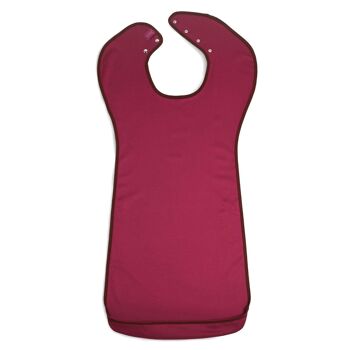 Bavoir adulte style tabard - Large Bordeaux 7