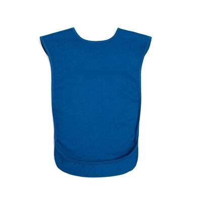 Tabard style adult bib - Medium Blue