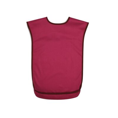 Tabard style adult bib - Medium Burgundy