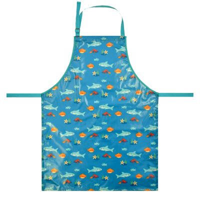 Wipeezee Apron - Adult size - Turquoise Sea Creatures