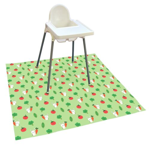 Wipeezee XL Splash Mat - Green Bunny & Veg