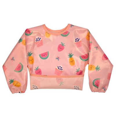 Wipeezee Bib with Sleeves - Pink Yummy Treats